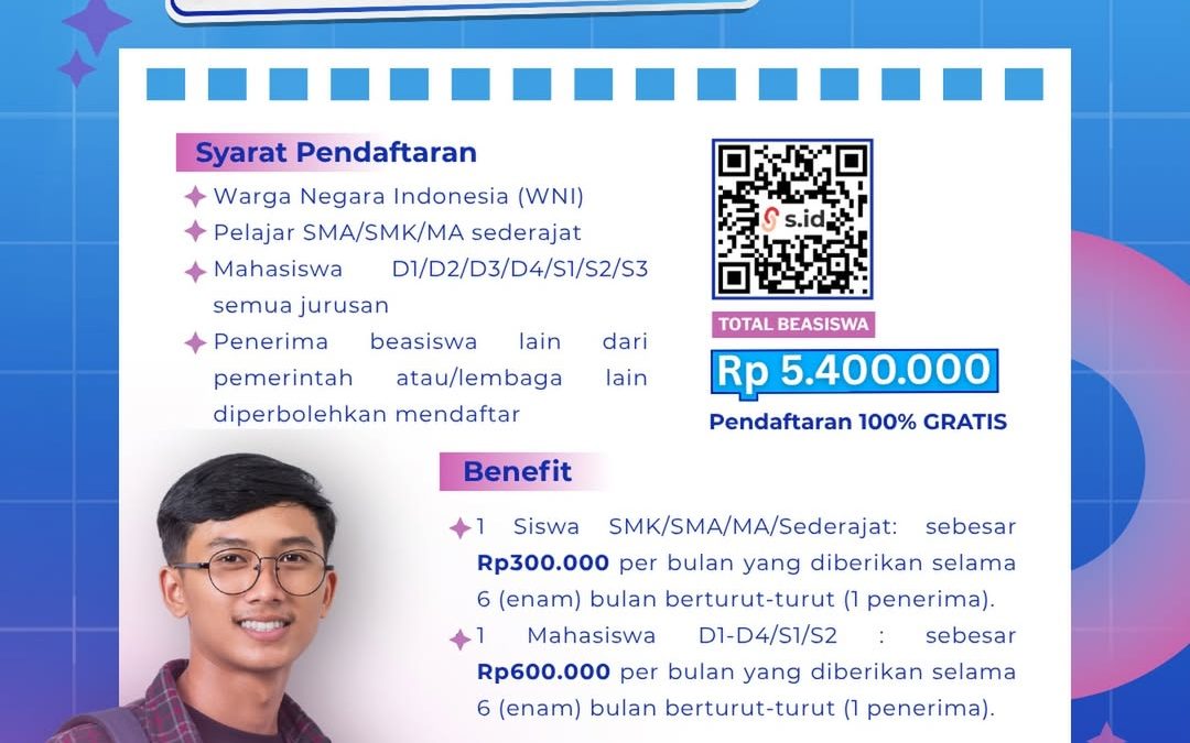 Beasiswa Bakti GYA 2026 Resmi Dibuka, Pendaftaran Gratis!